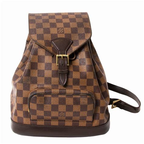 lv damier ebene backpack|louis vuitton checkered bag.